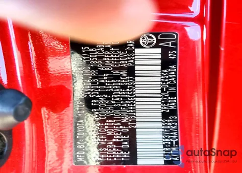 2016 Toyota Corolla L из США, поврежденный, VIN 2T1BURHE2GC557977